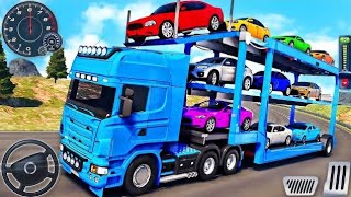 Offroad Car Transporter Truck Driving  Cargo Trailer Truck Parking Simulator  Android GamePlay 2 [upl. by Relyt]