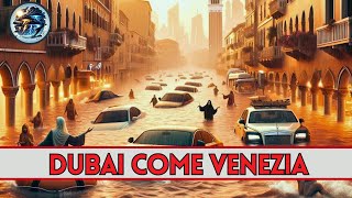 Catastrofe a Dubai diluvio imprevisto paralizza tutta la città come a Venezia [upl. by Yentruoc836]