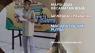 mapsi 2024 Macapat Islami Putra SD N 1 Pasigitan [upl. by Anatolio]