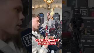 CHARLIE EDWARDS THROWS A DUCK AT KAL YAFAI [upl. by Olympium824]