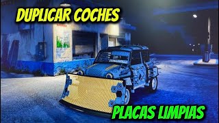 COMO DUPLICAR COCHES SOLO SIN AYUDA PLACAS LIMPIAS EN GTA V ONLINE [upl. by Nayllij163]