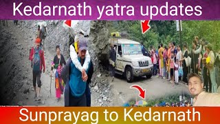 Sunprayag to Haridwar to Kedarnath yatra 2024 yatra today live update Kedarnath tour video [upl. by Nylrak98]