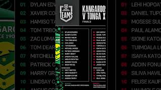 Kangaroos VS Tonga Pacific Championship Final Team list tonga aus mmt 676 [upl. by Necila]