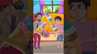 Big ice cream🍦 funny comedy cartoon shorts bengalistory viralshort unluckanimation [upl. by Poirer]