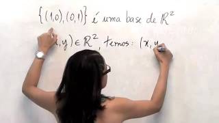 Álgebra Linear base de um espaço vetorial [upl. by Voorhis]