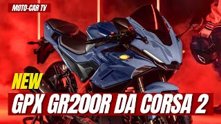 New GPX GR200R Da Corsa 2 Released  MOTOCAR TV [upl. by Kama217]