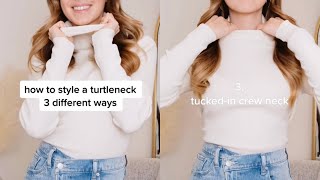 How to Style a Turtleneck 3 Ways [upl. by Souza217]