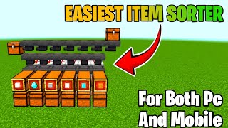 EASIEST Automatic Item Sorter In Minecraft 120 Tutorial [upl. by Quar]