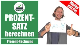 Prozentsatz berechnen  PROZENTRECHNUNG [upl. by Lorrad]