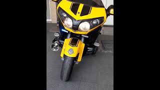 Honda Goldwing F6B 2014 yellow color limited with cobra exhaust Vansh Review [upl. by Arev391]