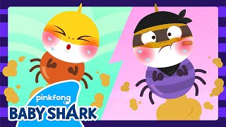 🕷️NEW Eensy Weensy Baby Spiders  Baby Shark Halloween Song  Baby Shark Official [upl. by Arekat291]