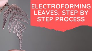 Electroforming Leaves Step By Step Process [upl. by Olnay]