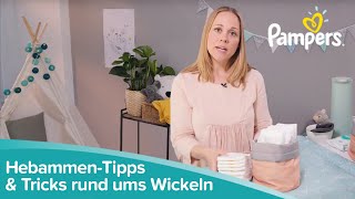 HebammenTipps und Tricks rund ums Wickeln  Pampers Experten Service [upl. by Nawud419]