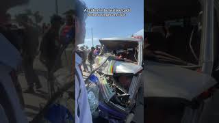 Danger accident jeetgadi butwal school winger  bus   20800404 [upl. by Inalawi]