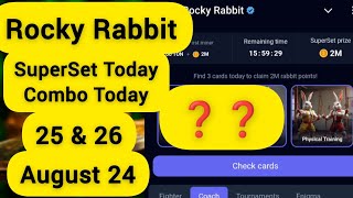 25 amp 26 August 24 Rocky Rabbit SuperSet Today Rocky Rabbit Combo Rocky Rabbit Combo today [upl. by Barboza]