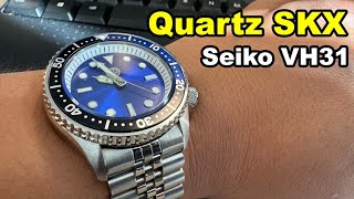 Quartz SKX  Seiko VH31  Miyota 2115 in NH35 case [upl. by Erreip]