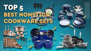 Top 5 Best Ceramic Cookware Sets  Nonstick Ceramic Cookware Set  NonToxic  Dishwasher Safe [upl. by Nella]