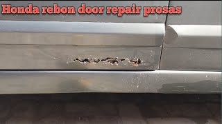 Honda rebon door dent repair prosas Cardenting39 [upl. by Anitnas164]