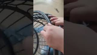 how to repair the wicker of the egg chair [upl. by Aitnecserc]