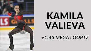 KAMILA VALIEVA 143 GOE MEGA LOOPTZ SLOMO [upl. by Straus]