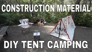 Construction Material DIY Tent Camping [upl. by Jacquelynn]