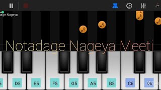 Notadage Nageya Meeti  Parasangada Gendethimma  kannada piano [upl. by Haskel]