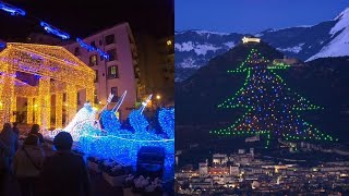 In viaggio tra le luminarie più belle dItalia da nord a sud esplode la magia del Natale [upl. by Artimed598]