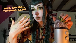 Nail on Nail Tapping Scratching amp Rubbing ASMR  Mic Scratching amp Tapping Rambling Whispering [upl. by Nottap701]