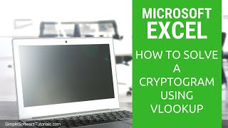 How to Solve a Cryptogram Using Excel amp VLOOKUP [upl. by Fleurette]