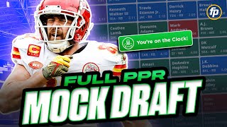 Full PPR Fantasy Football MOCK DRAFT for 2024 [upl. by Brook]