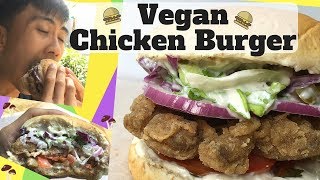 Crispy and Tender  No Chicken Fried Chicken Burger  Vegan Fast Food [upl. by Grata]