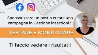 Sponsorizzare un post o creare una campagna in Gestione inserzioni Ho fatto un test [upl. by Gnaig]