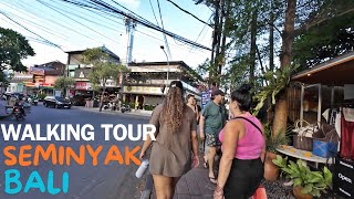 SATURDAY WEEKEND SEMINYAK BALI  Walking Tour Bali Today 2024 Petitenget Street and Beach [upl. by Scholz]