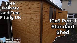 Pent I  10x6 Standard Garden Shed  Build Timelapse  Shed Sale  ShedSale [upl. by Greenlee]