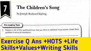 The Childrens Song SolutionDAV Class 8 English Ch 7 SolutionCollection Of Study [upl. by Nnylg]