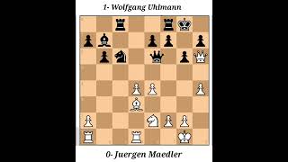 Juergen Maedler vs Wolfgang Uhlmann East German Championship 1963 chess chessgame chessfever1 [upl. by Careaga]