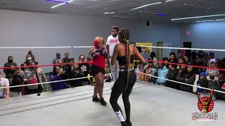 Onna Bamama VS Brittinee Leeper FEMALE BEEF SOLVED IN THE RING [upl. by Remoh51]