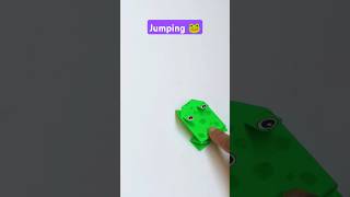 Origami jumping frog 🐸 origami jumpingfrog papertoy [upl. by Sirac227]