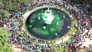 Greening of the Fountain at Forsyth Park [upl. by Noeht]