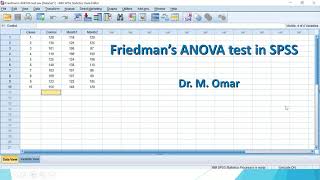 How to do Friedmans ANOVA test in SPSS [upl. by Atimad]