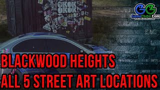 Need For Speed Heat Blackwood Heights Street Art Locations  NFS 2019 Collectibles  PS4  Xbox  PC [upl. by Anemolihp]