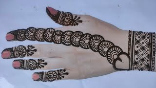 back hand mehndi design  simple easy beautiful mehndi design  mehndi ki design  latest mehndi [upl. by Acireh114]