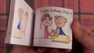 Long Distance Birthday Flipbook  starring quotPiggy Bear amp Monkeyquot [upl. by Sapphire]