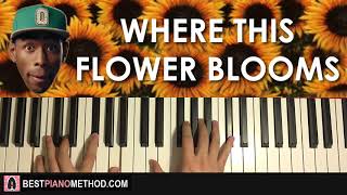 HOW TO PLAY  Tyler The Creator  Where This Flower Blooms Piano Tutorial Lesson [upl. by Faber408]