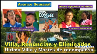 Avance Semanal Nueva injusticia vs Anisa Villa Recompesa Renuncias y Eliminados Exatlon AllStars [upl. by Nerrol]