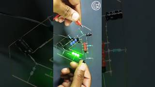 Diy 💡 🤯LED chaser circuit using CMOS IC CD4017 Logic Counter 20 LEDs and NE555 timer diy reels [upl. by Eudocia]