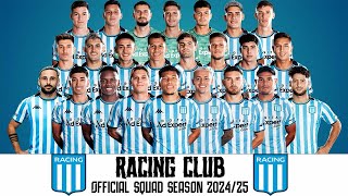 Racing Club Official Squad 20242025  Racing Club Squad 20242025  Professional 202425 [upl. by Otreblif]