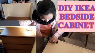 DIY Bedside Cabinet or Table  IKEA MALM Cabinet [upl. by Mclaughlin]