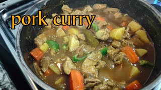 PORK CURRY HOW TO COOK CURRYMarilyn9887 [upl. by Dreda]