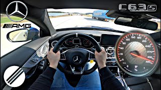 MercedesBenz C63S AMG W205 INFINITAS 720HP 970NM TEST DRIVE ON GERMAN AUTOBAHN🏎 [upl. by Nonnelg240]